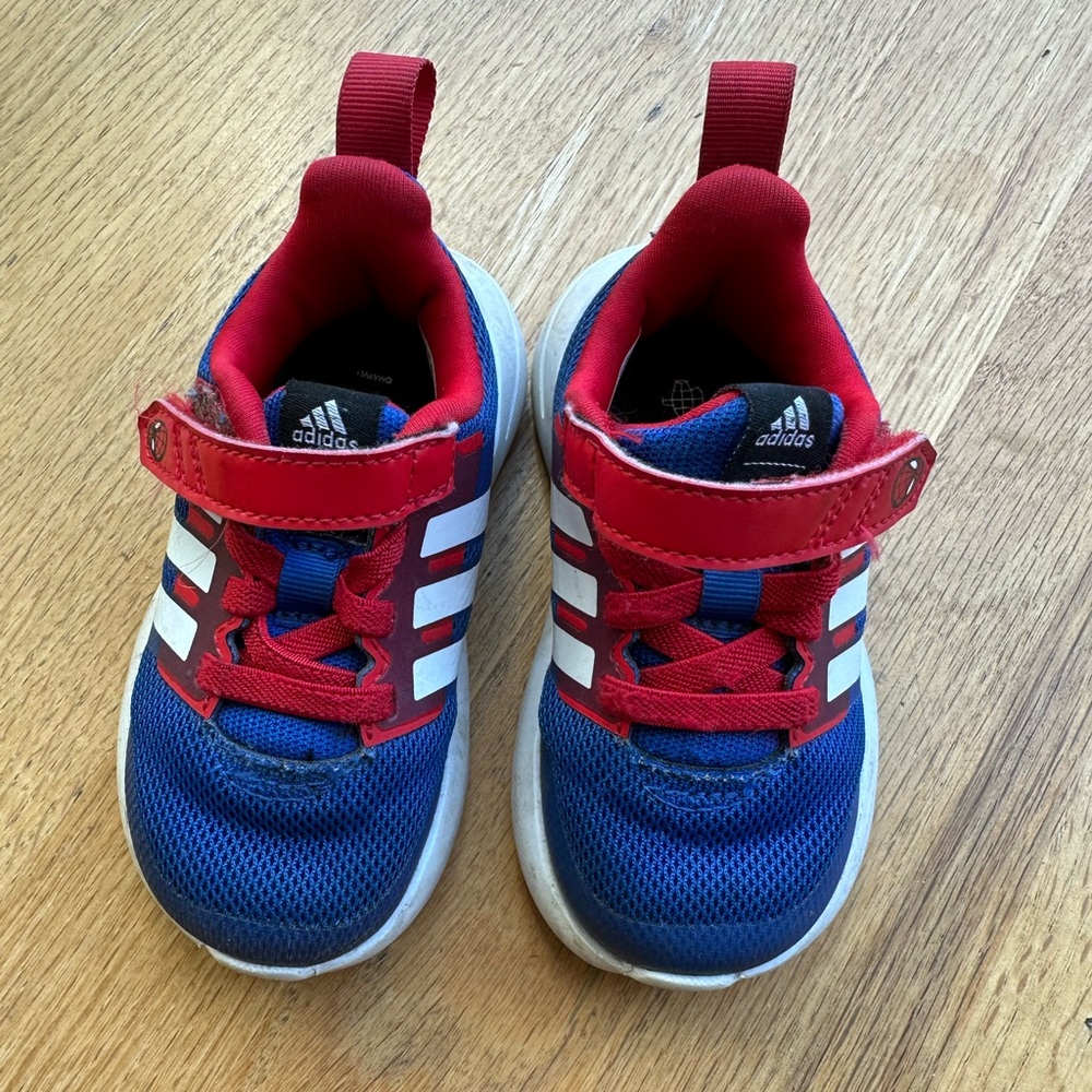 Adidas Baby Boy Blue and Red Sneakers in size 5K